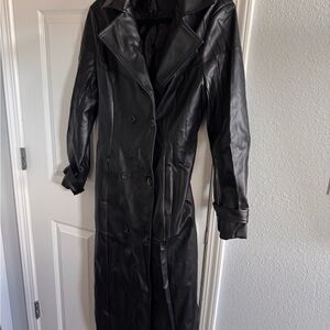 Missguided Sleek Black Trench Coat
